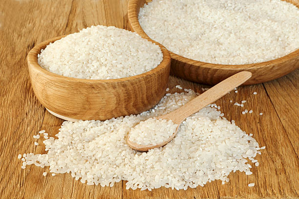 istock Rice camolino in a wooden bowl 525628619