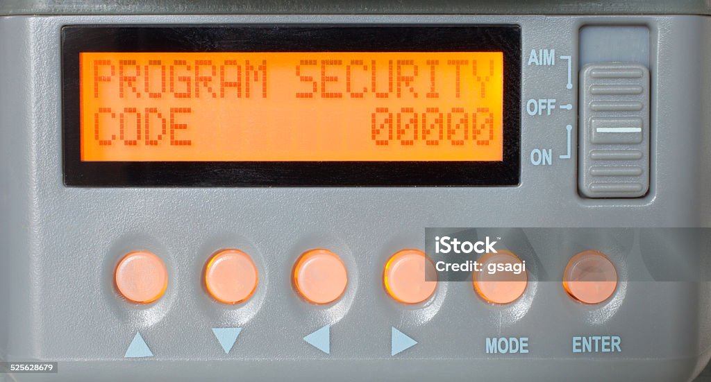 Security Code Stock Photo - Download Image Now - Back Lit, Black Color ...