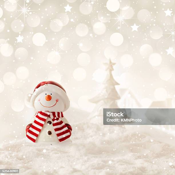 Christmas Snowman Stock Photo - Download Image Now - Bright, Christmas, Christmas Ornament