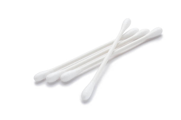 istock Cotton swabs isolated on a white 525630915