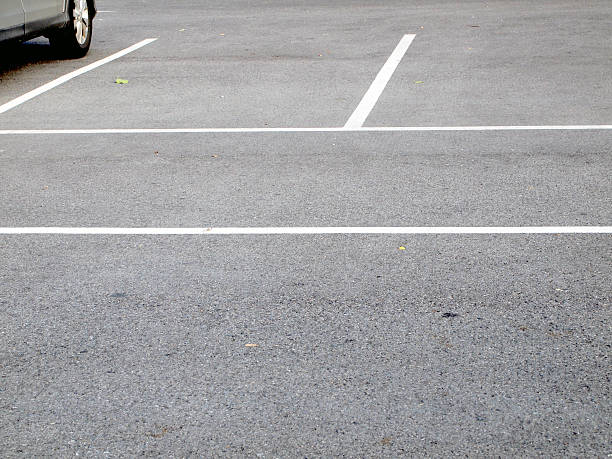 istock Parking lane outdoor in public park 525631091