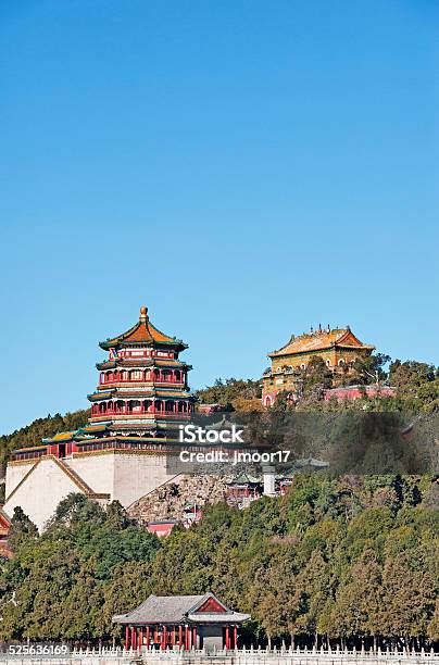 Summer Palace Views Beijing China Stock Photo - Download Image Now - Beijing, Building Exterior, Built Structure