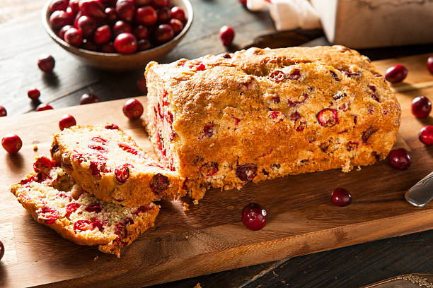 istock Homemade Festive Cranberry Bread 525636289