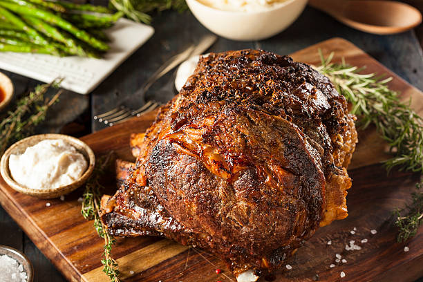 istock Homemade Grass Fed Prime Rib Roast 525636301