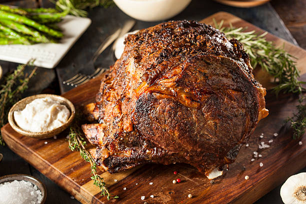 istock Homemade Grass Fed Prime Rib Roast 525636303