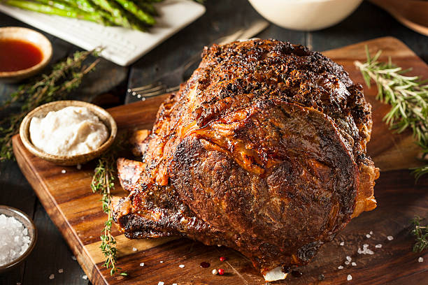 istock Homemade Grass Fed Prime Rib Roast 525636335
