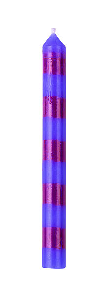 istock Birthday candle isolated on white background 525637639