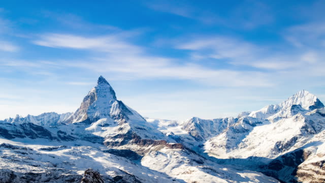 Timelapse of Matterhorn, Switzerland, Zermatt