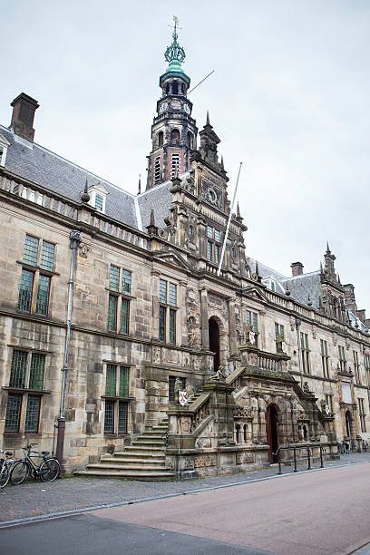 istock Leiden, The Netherlands - town hall 525639685
