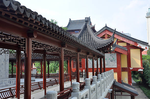 istock Corridor in Pilu Temple, Nanjing, China 525641585