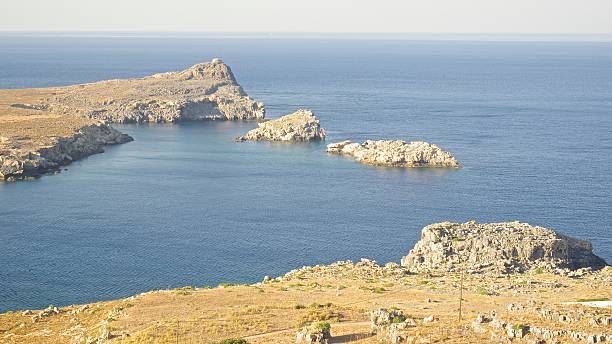 istock View from the top in Lindos, Greece 525642021