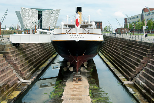 Belfast, Northern Ireland, UK - july, 2013: The Titanic Museum, on the Belfast Docks