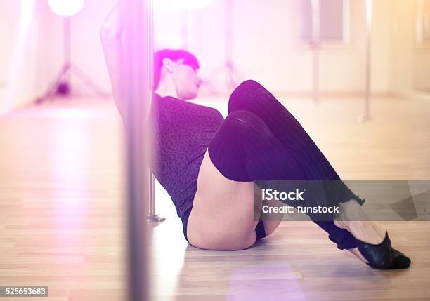 Pole Dancing Woman Stock Photo - Download Image Now - Adult, Adults Only, Beautiful People