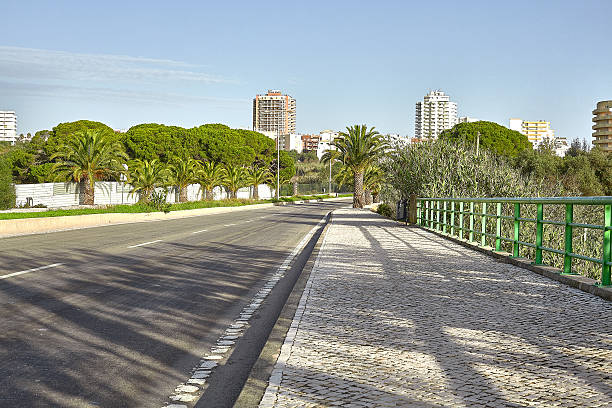istock Empty street road in city 525654631