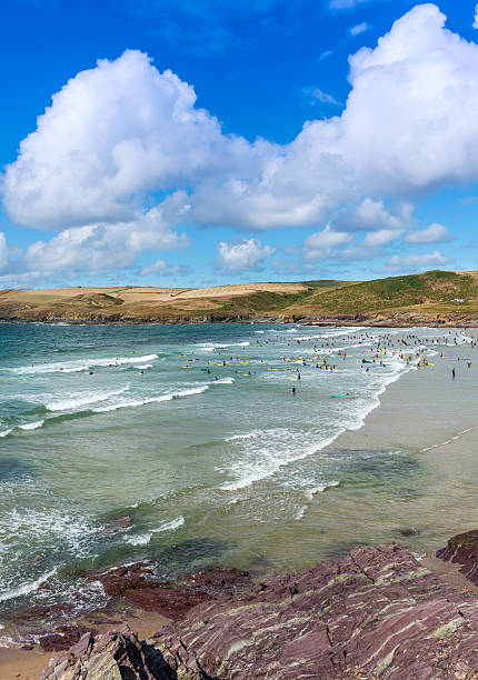 istock Polzeath Beach near Wadebridge 525668695