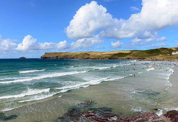 View from Polzeath Beach near Wadebridge
