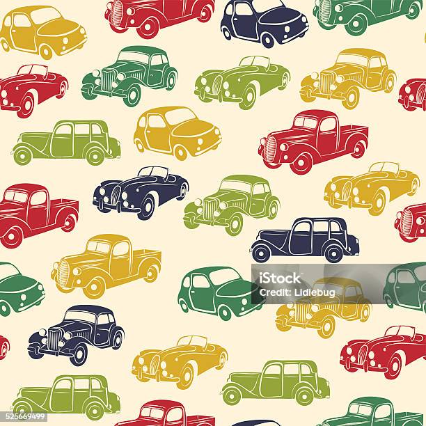 Retro Car Stock Illustration - Download Image Now - Abstract, Backgrounds, Car