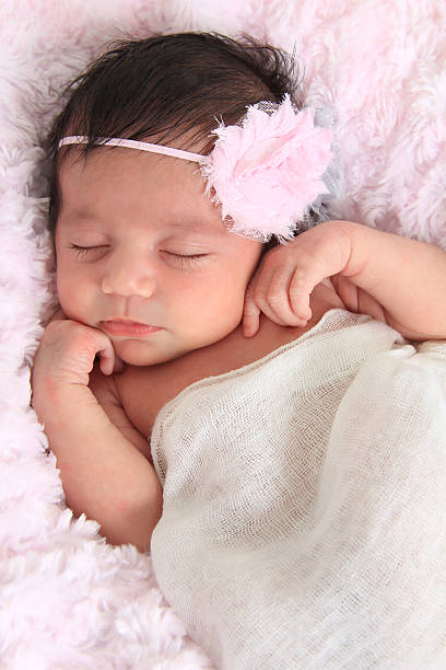 istock Newborn baby girl 525671271
