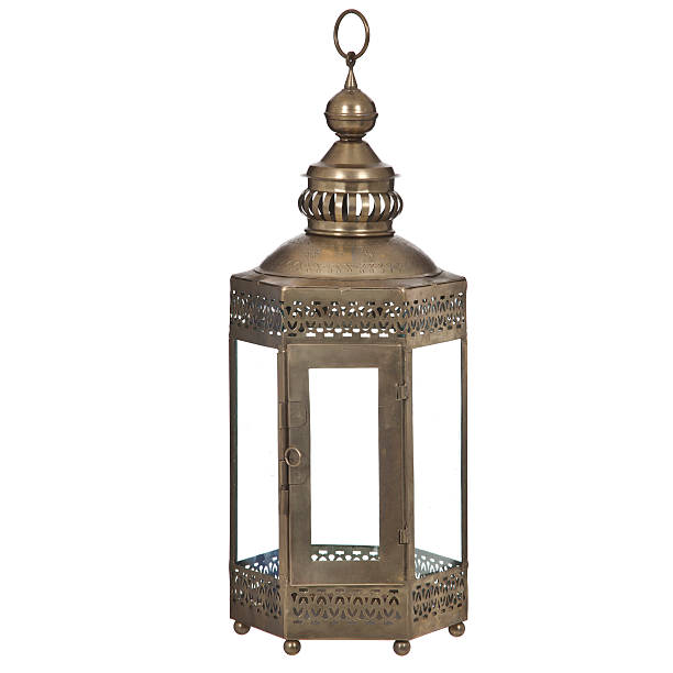 istock Lantern made of iron and glass 525671799