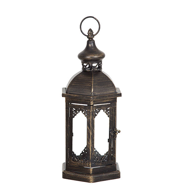 istock Lantern made of iron and glass 525671903