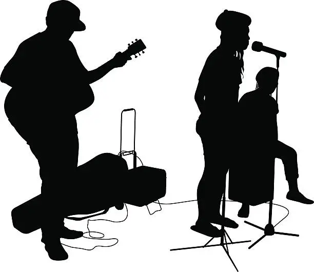 Vector illustration of Musician