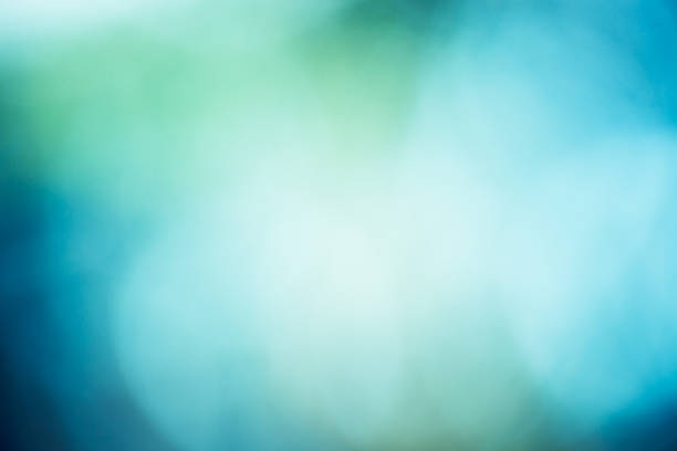 istock Soft and dreamy bokeh holiday winter nature background  misty blue 525673975
