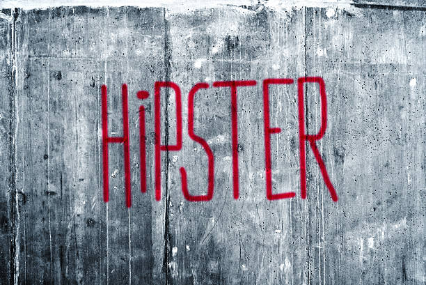 istock Hipster Graffiti on Grunge Concrete Wall 525674163