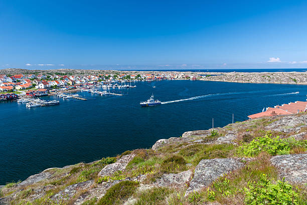 istock Colored houses village de smogen in sweden 525676491
