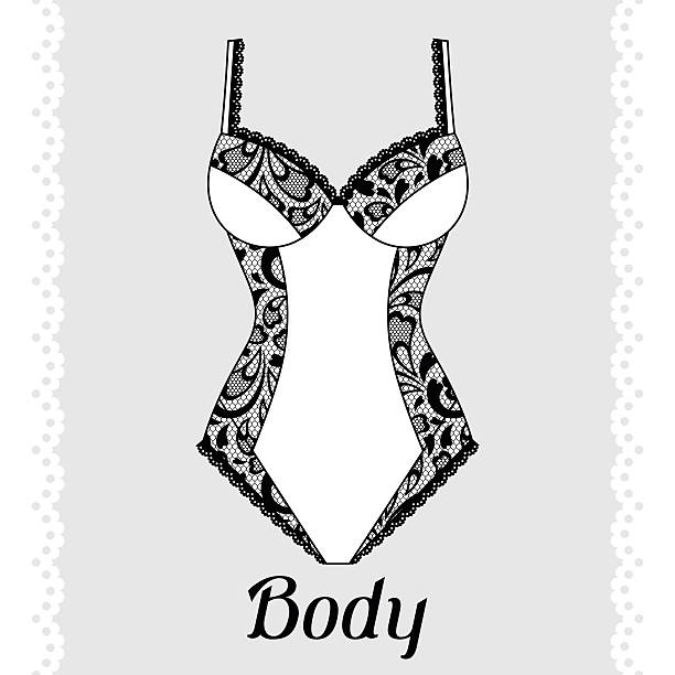 ciała. moda bielizna karty z kobieta bielizna. - panties underwear transparent women stock illustrations