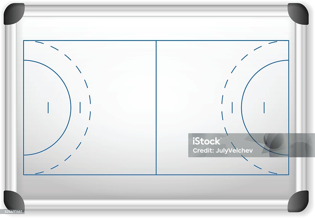 Handball Image Frame Whiteboard Handball Stock Illustration - Download Image Now - Border ...