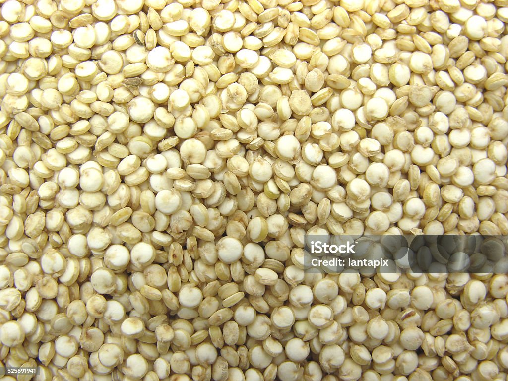 Background picture as close-up view on quinoa seeds 7-Grain Bread Stock Photo