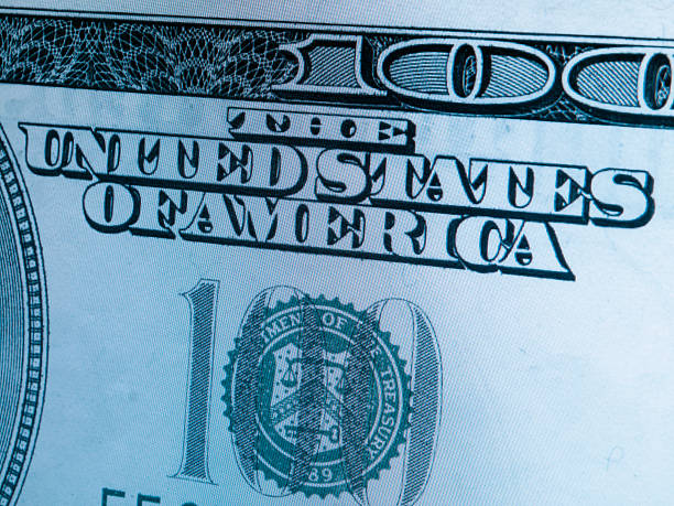 istock Blue radar monitor detecting $ 100 bill 525692981