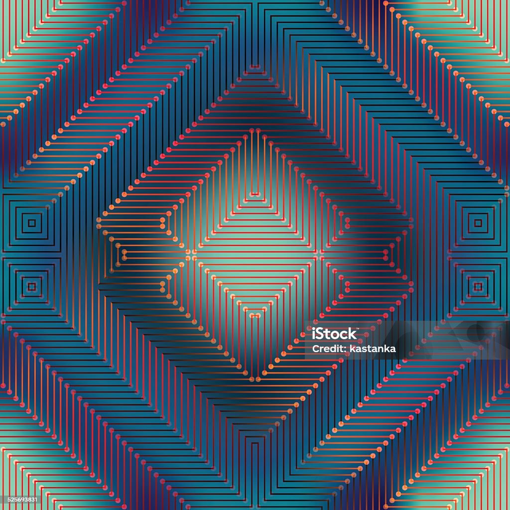 Geometric Matrix Pattern On Blurred Background Stock Illustration ...