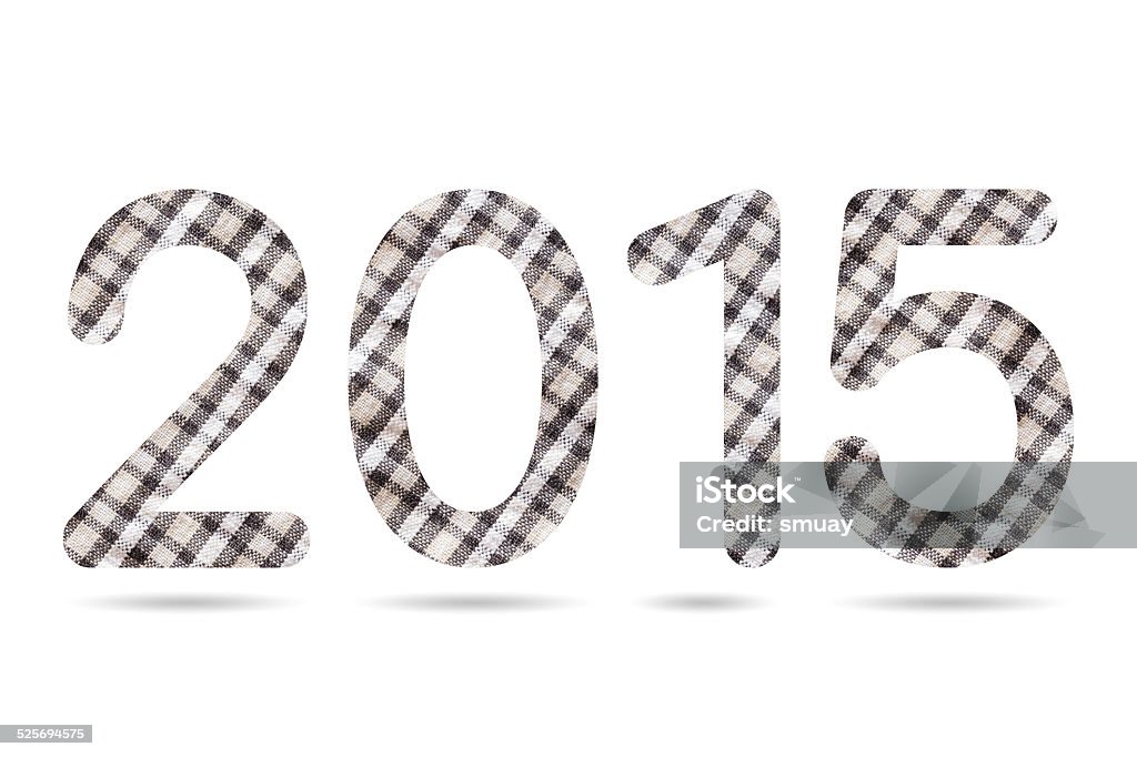 Number 20155 2015 Numeric From Checkerboard Pattern Cloth Texture Stock Photo ...