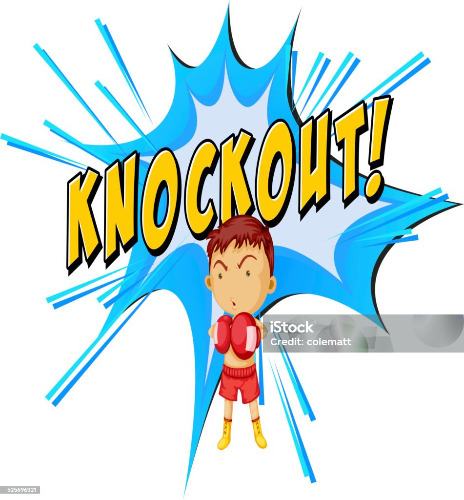 Knockout Punc Knockout Punch Stock Illustration - Download Image Now - Adult, Blue ...