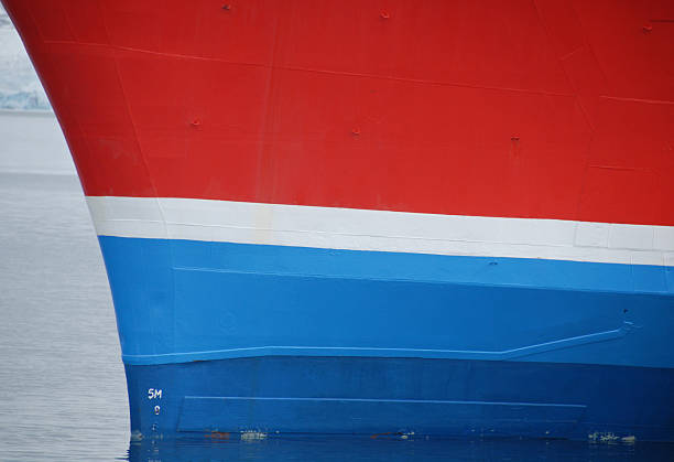istock Prow of cruise ship in arctic waters. 525696697