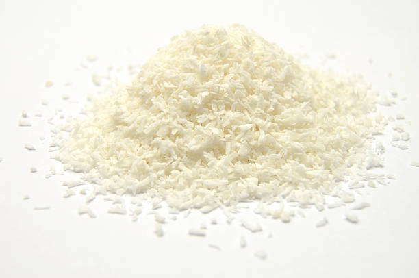 istock Detailed but simple image of coconut flakes 525713045