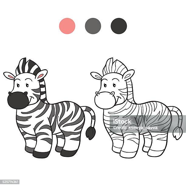 Coloring Book Stock Illustration - Download Image Now - Activity, Africa, Animal