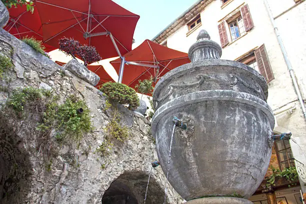 Fountain in Saint-Paul de Vence, Southern France, Alpes Maritimes