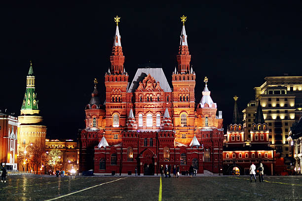 istock moscow night Historical Museum 525716741