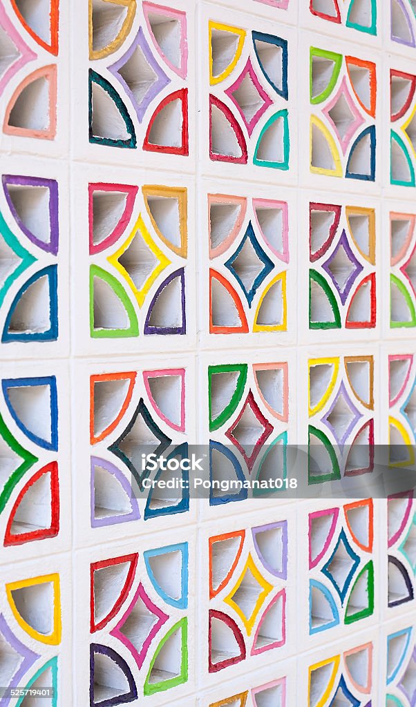 colourful Air Brick Wall background Abstract Stock Photo