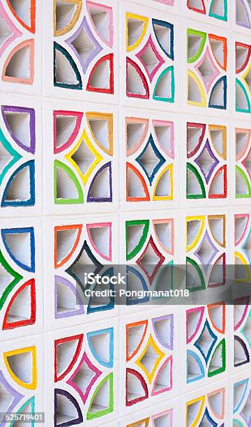 Colourful Air Brick Wall Background Stock Photo - Download Image Now - Abstract, Architect, Backgrounds