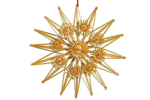istock Straw star as Christmas decoration 525719897