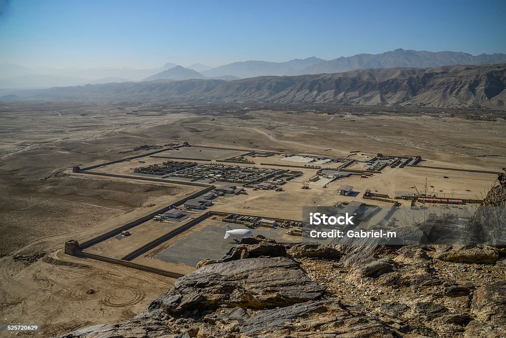 Base, NATO, Afghanistan, desert, military Forward base in Afghanistan in kapisa Military Base Stock Photo