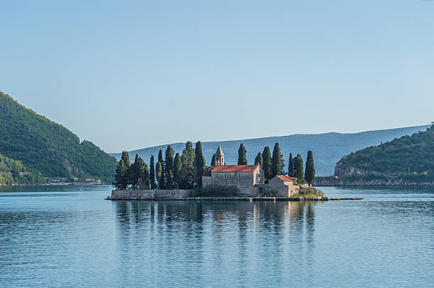 istock Island monastery St. George in Perast 525732372