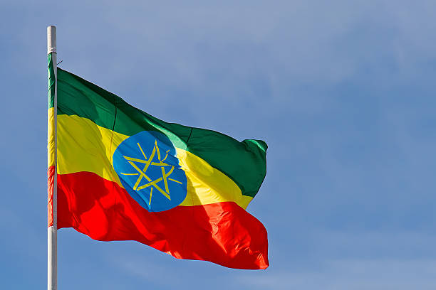 флаг эфиопии - ethiopia стоковые фото и изображения