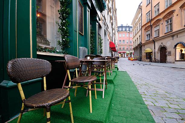 istock Empty street of Stockholm 525737419