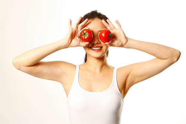 istock Cheeky girl and Tomato eyes 525737723