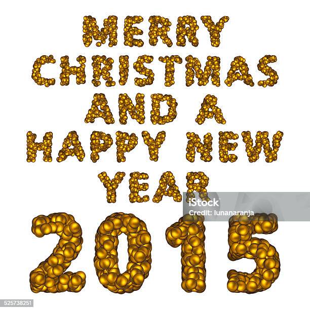 Happy New Year 2015 Stock Photo - Download Image Now - 2015, Christmas, Christmas Ornament