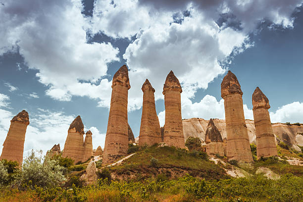 istock Rock formations in Love Valley of Cappadocia 525739200